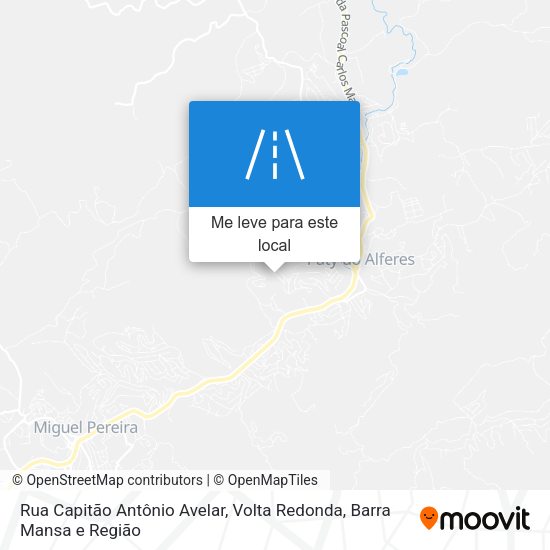 Rua Capitão Antônio Avelar mapa