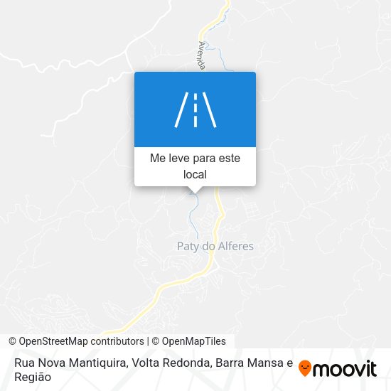 Rua Nova Mantiquira mapa