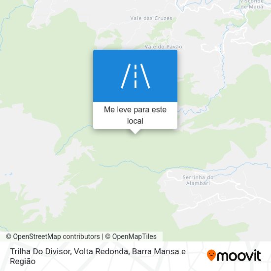 Trilha Do Divisor mapa