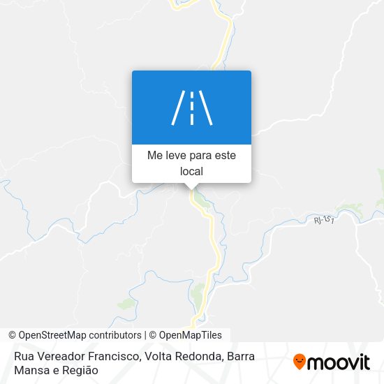 Rua Vereador Francisco mapa