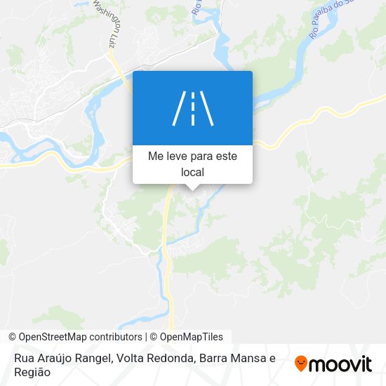 Rua Araújo Rangel mapa