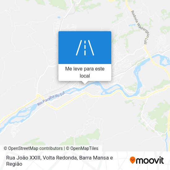 Rua João XXIII mapa