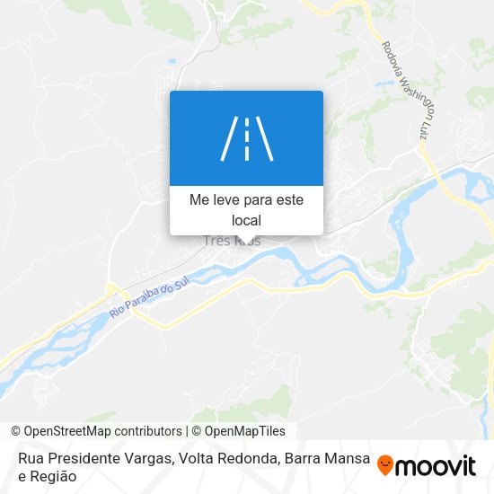 Rua Presidente Vargas mapa