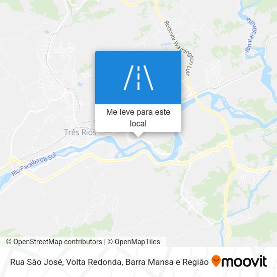 Rua São José mapa