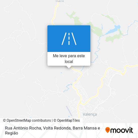 Rua Antônio Rocha mapa