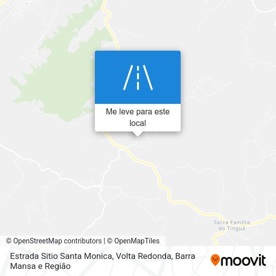 Estrada Sitio Santa Monica mapa