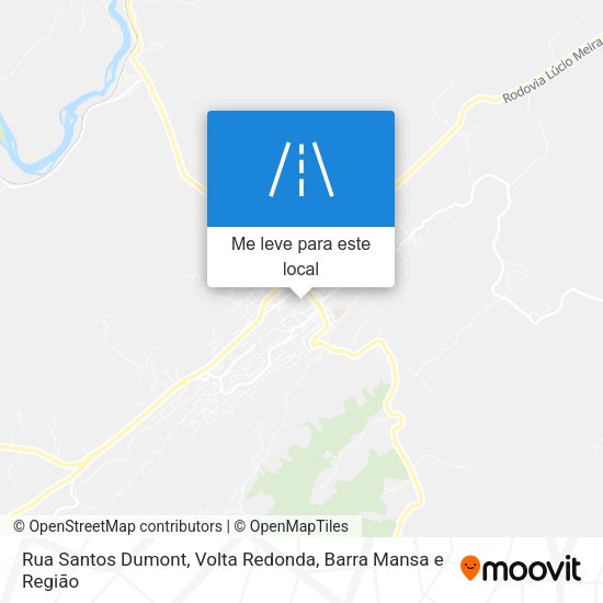 Rua Santos Dumont mapa