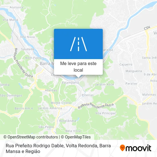 Rua Prefeito Rodrigo Dable mapa