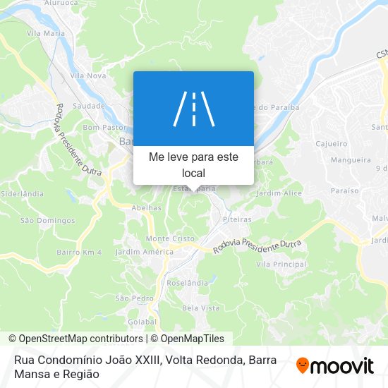 Rua Condomínio João XXIII mapa
