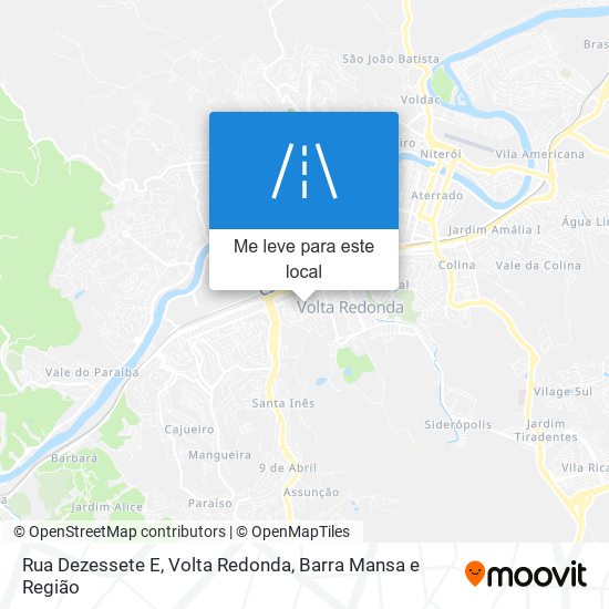 Rua Dezessete E mapa