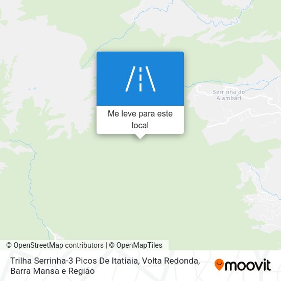 Trilha Serrinha-3 Picos De Itatiaia mapa