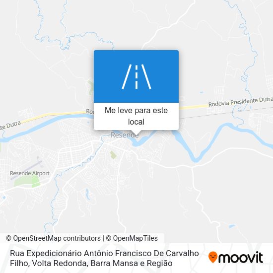 Rua Expedicionário Antônio Francisco De Carvalho Filho mapa