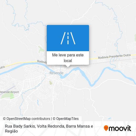 Rua Bady Sarkis mapa