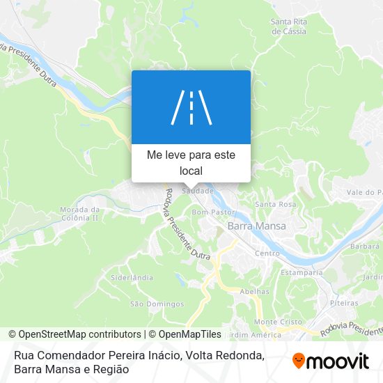 Rua Comendador Pereira Inácio mapa