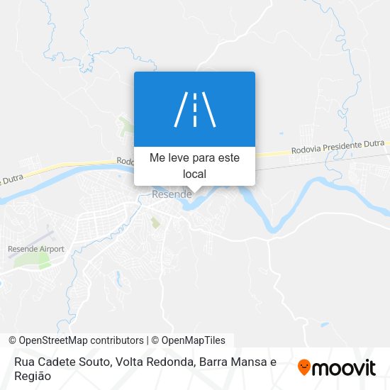 Rua Cadete Souto mapa