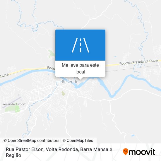 Rua Pastor Elson mapa