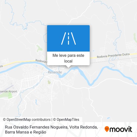 Rua Osvaldo Fernandes Nogueira mapa