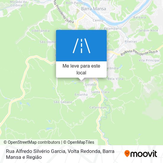 Rua Alfredo Silvério Garcia mapa