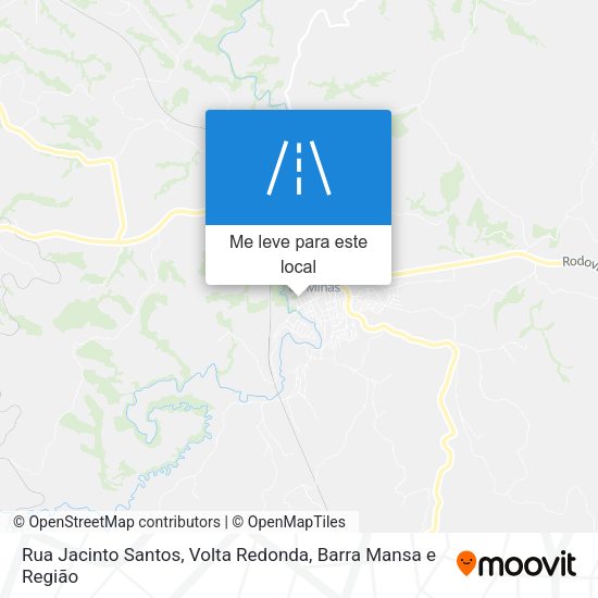 Rua Jacinto Santos mapa