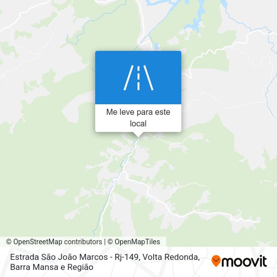 Estrada São João Marcos - Rj-149 mapa