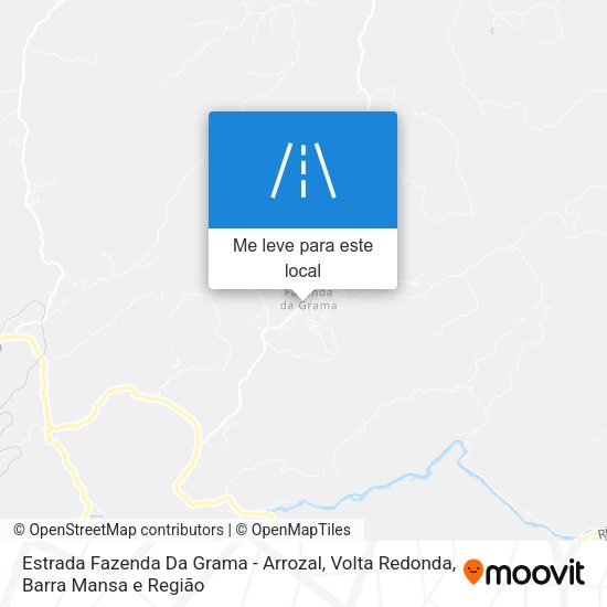 Estrada Fazenda Da Grama - Arrozal mapa