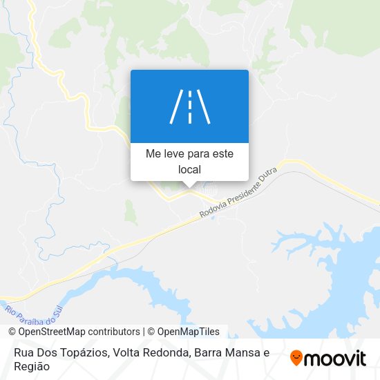 Rua Dos Topázios mapa