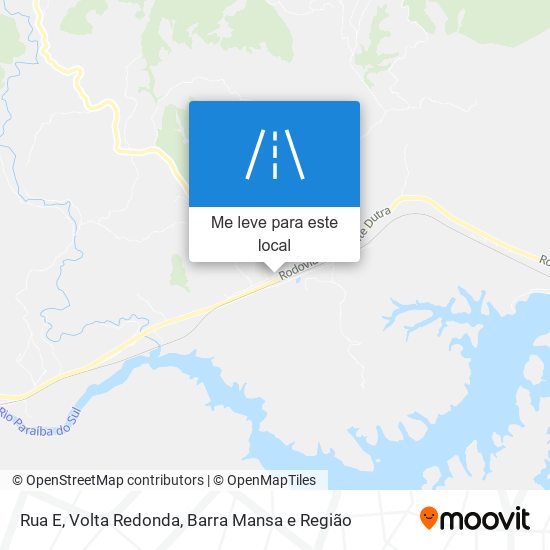 Rua E mapa