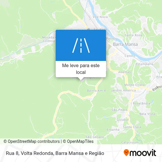 Rua 8 mapa
