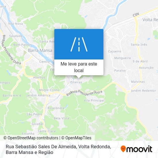 Rua Sebastião Sales De Almeida mapa