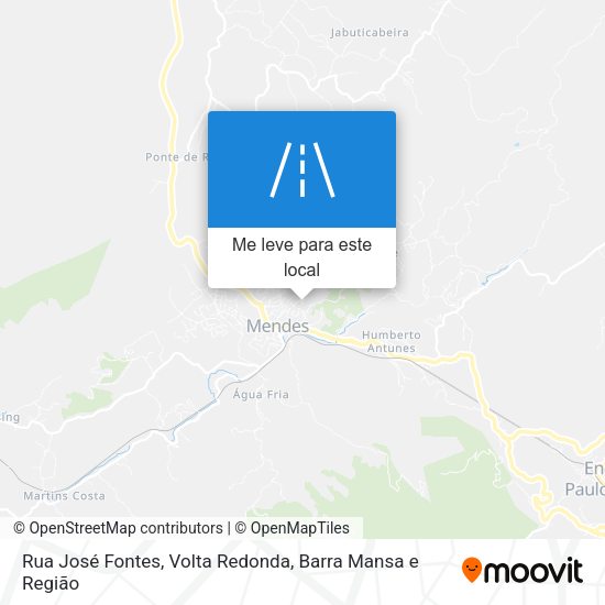 Rua José Fontes mapa