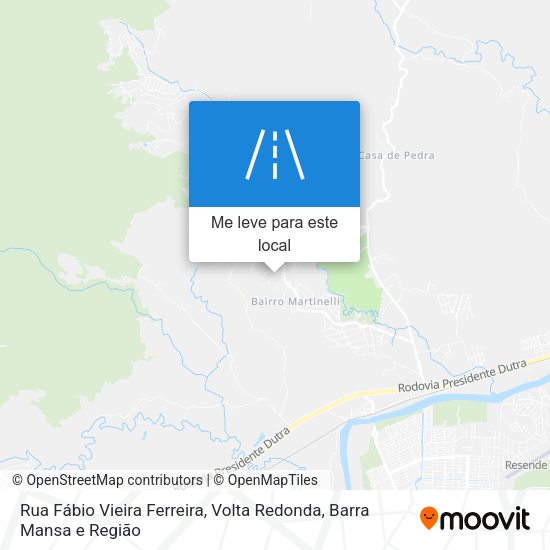 Rua Fábio Vieira Ferreira mapa