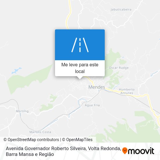 Avenida Governador Roberto Silveira mapa