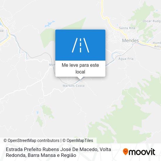 Estrada Prefeito Rubens José De Macedo mapa