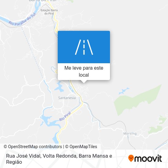 Rua José Vidal mapa