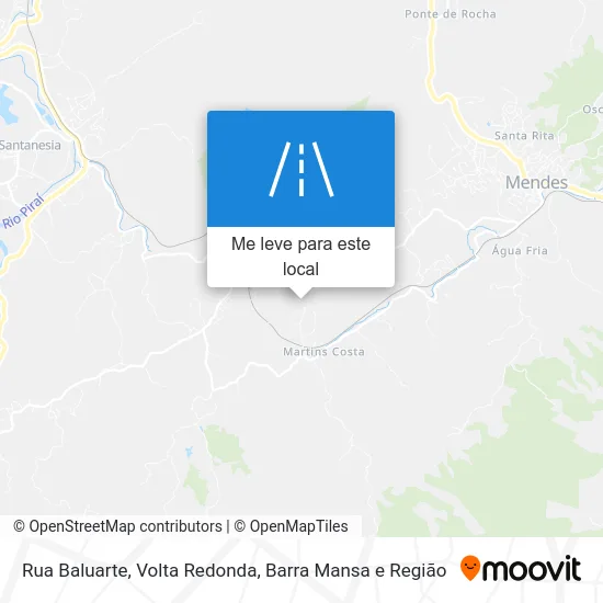Rua Baluarte mapa