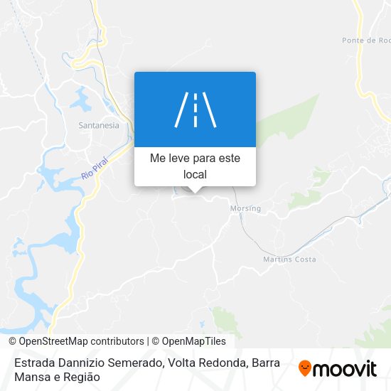 Estrada Dannizio Semerado mapa