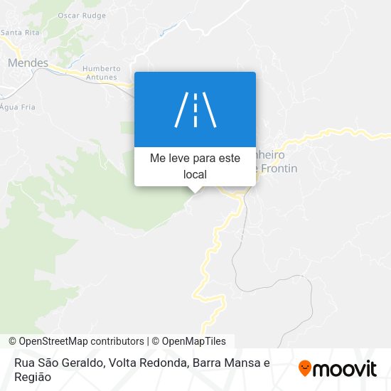 Rua São Geraldo mapa