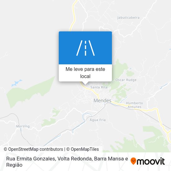 Rua Ermita Gonzales mapa