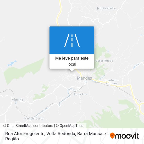 Rua Ator Fregolente mapa