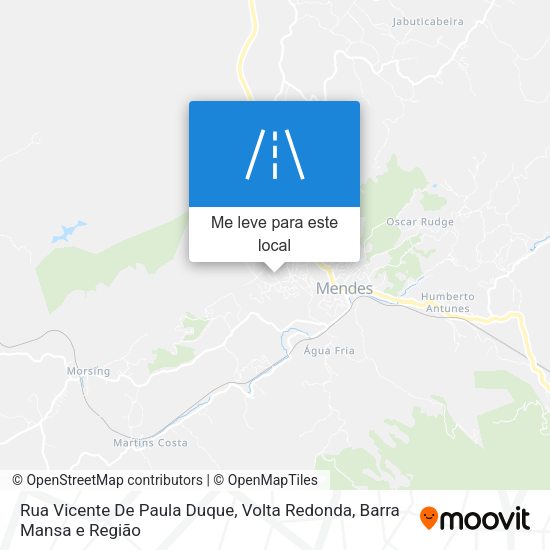 Rua Vicente De Paula Duque mapa