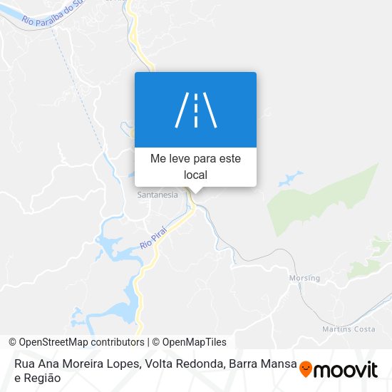 Rua Ana Moreira Lopes mapa