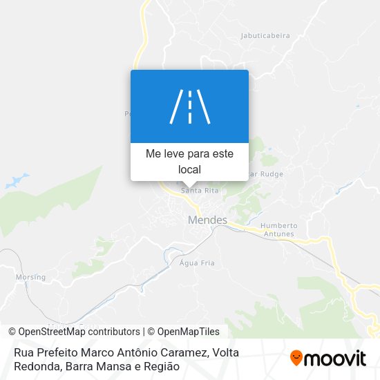 Rua Prefeito Marco Antônio Caramez mapa
