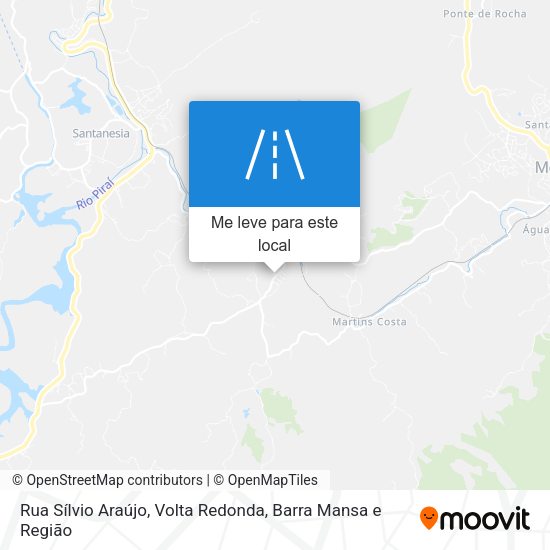 Rua Sílvio Araújo mapa