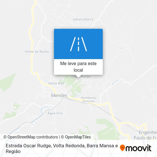 Estrada Oscar Rudge mapa