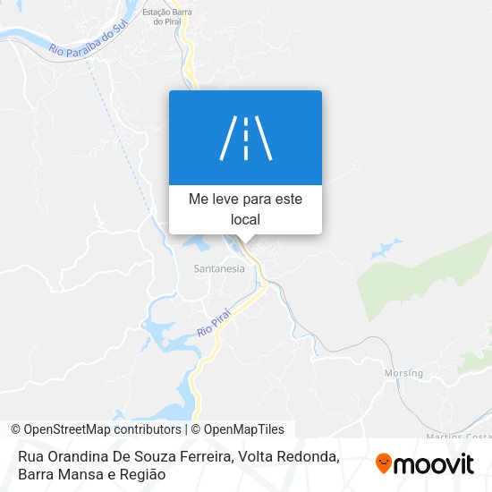 Rua Orandina De Souza Ferreira mapa