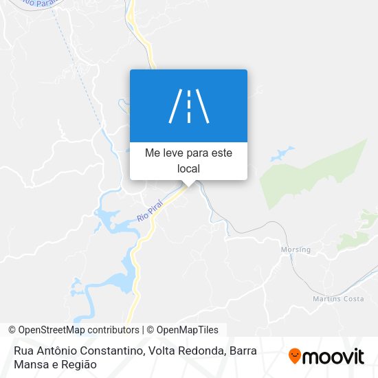 Rua Antônio Constantino mapa