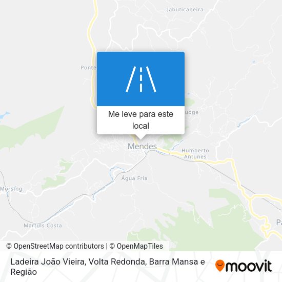 Ladeira João Vieira mapa