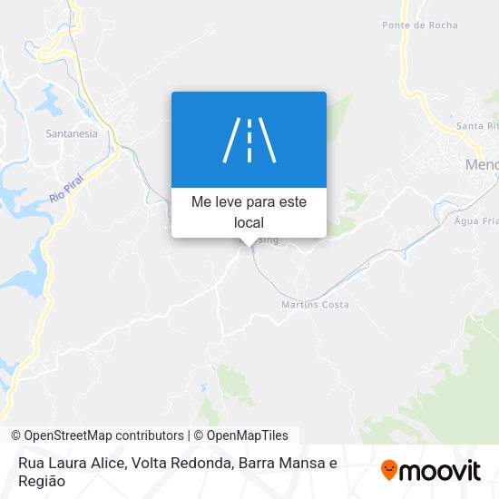 Rua Laura Alice mapa