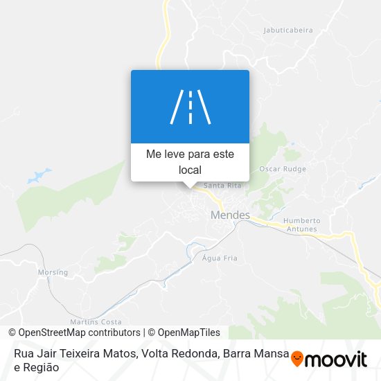 Rua Jair Teixeira Matos mapa