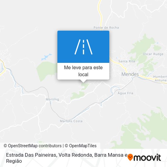 Estrada Das Paineiras mapa